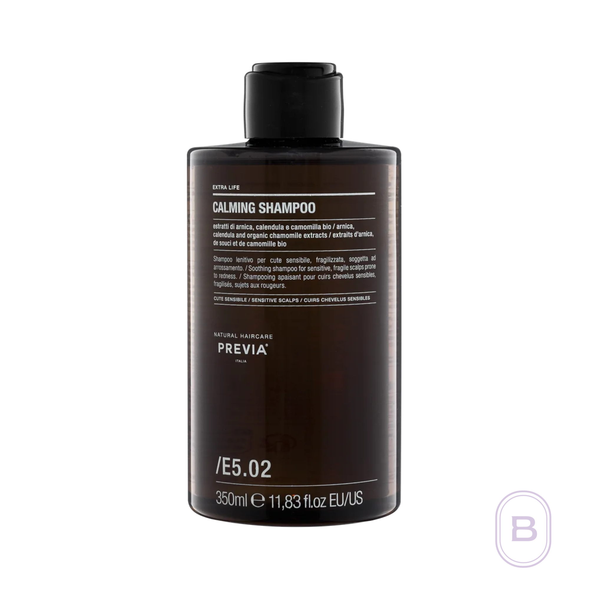PREVIA E5.02 Calming Shampoo | Beauty Matters