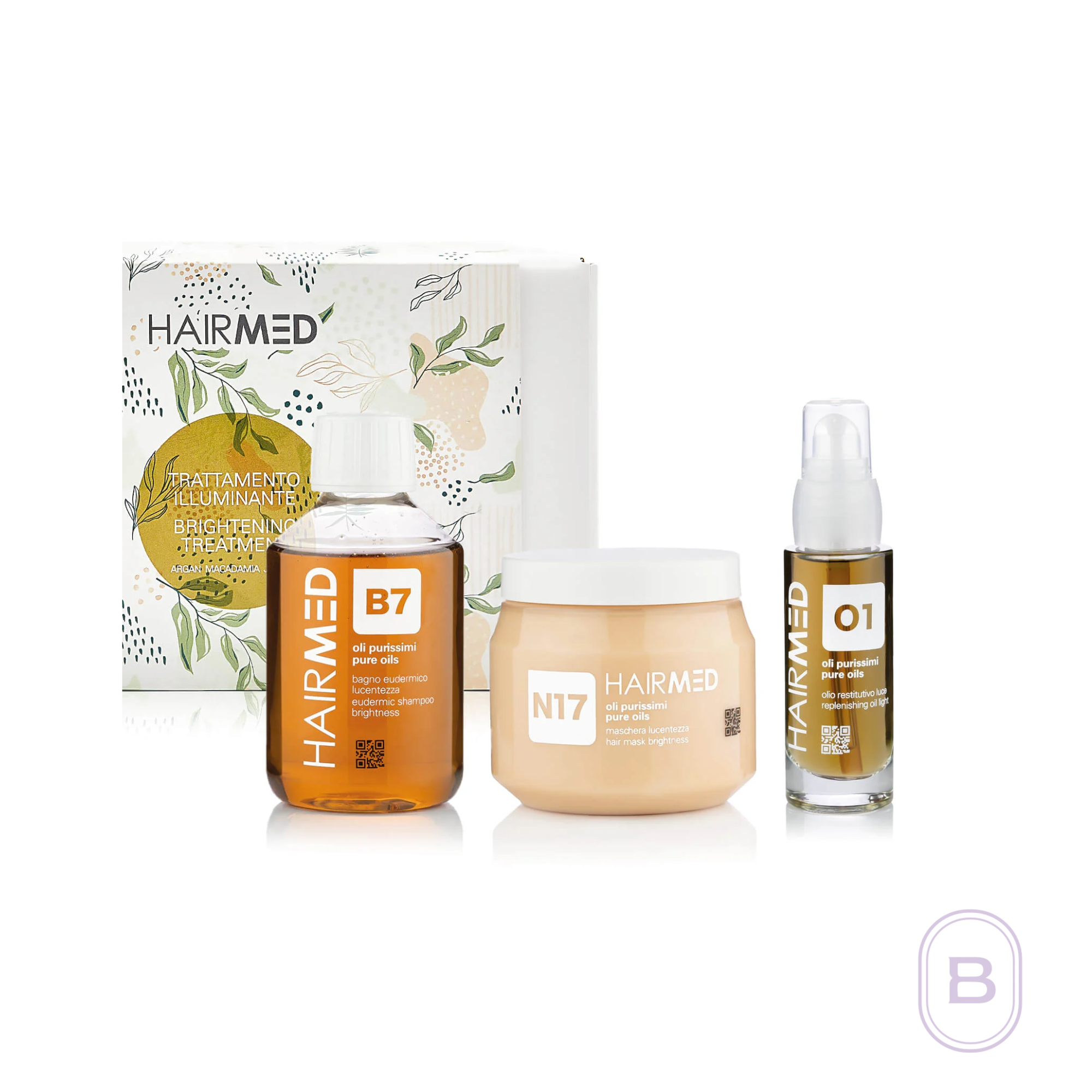 HAIRMED Shine Set - Shampoo + Mask + Oil | Beauty Matters
