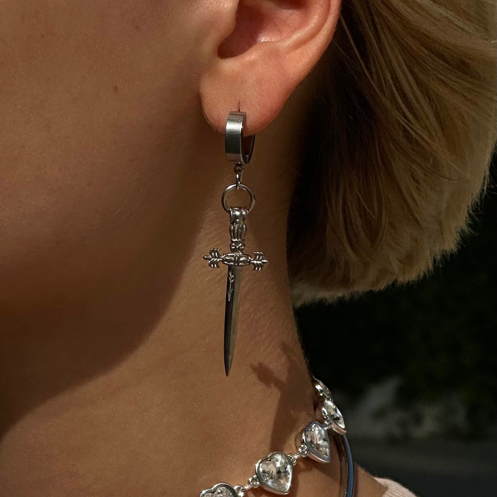 "Sword" Earrings Silver | Beauty Matters