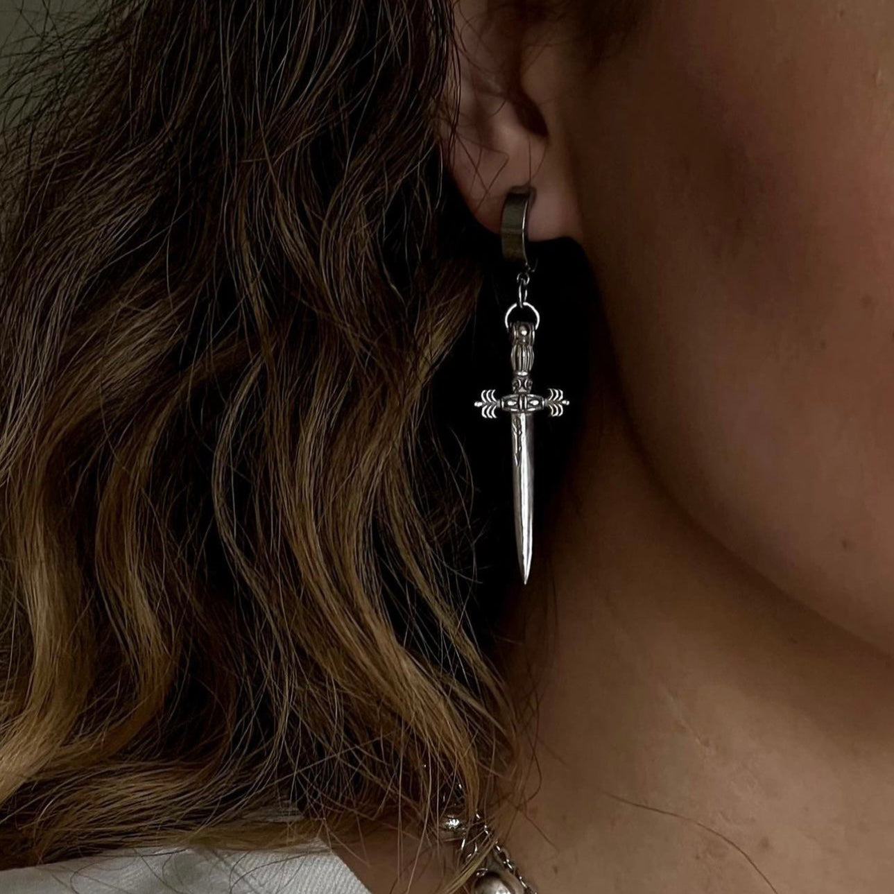 "Sword" Earrings Silver | Beauty Matters