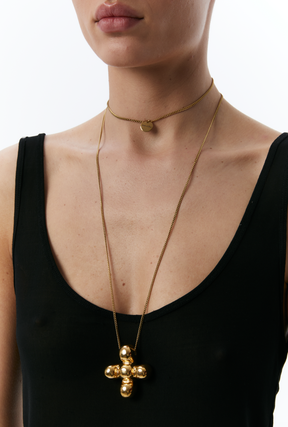 "Bloom" Ceramic Necklace Gold | Beauty Matters