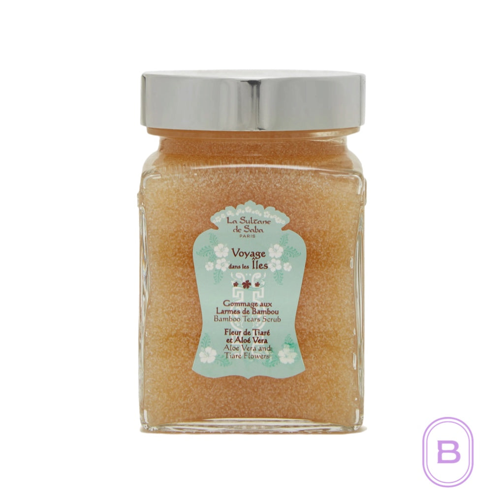 Bamboo Tears Scrub | Islands Tiara Flowers Aloe Vera | Beauty Matters