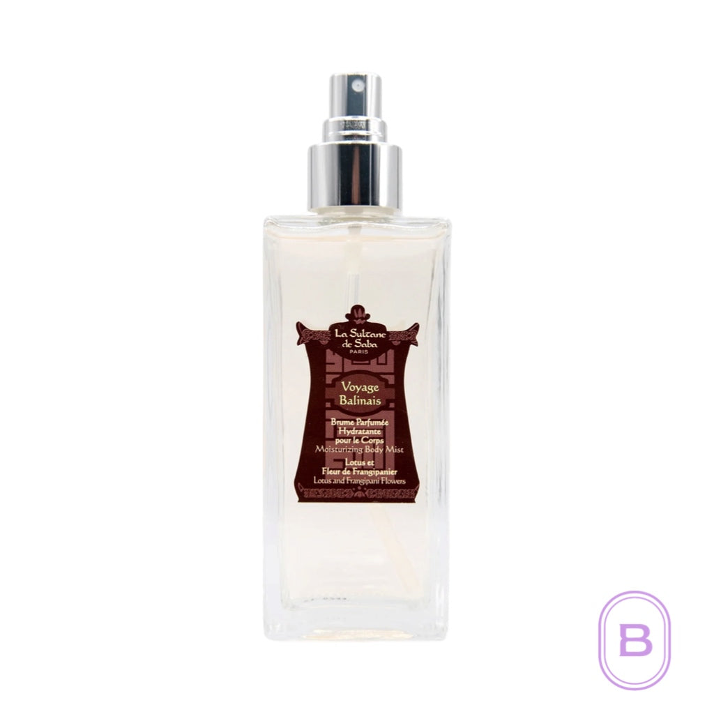 Bali lotus frangipani moisturizing body mist | Beauty Matters