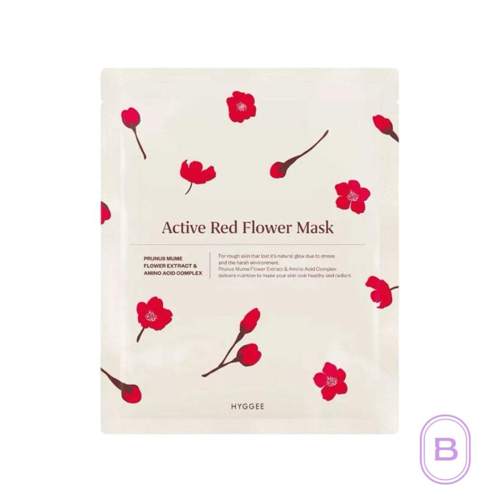 ACTIVE RED FLOWER MASK | Beauty Matters