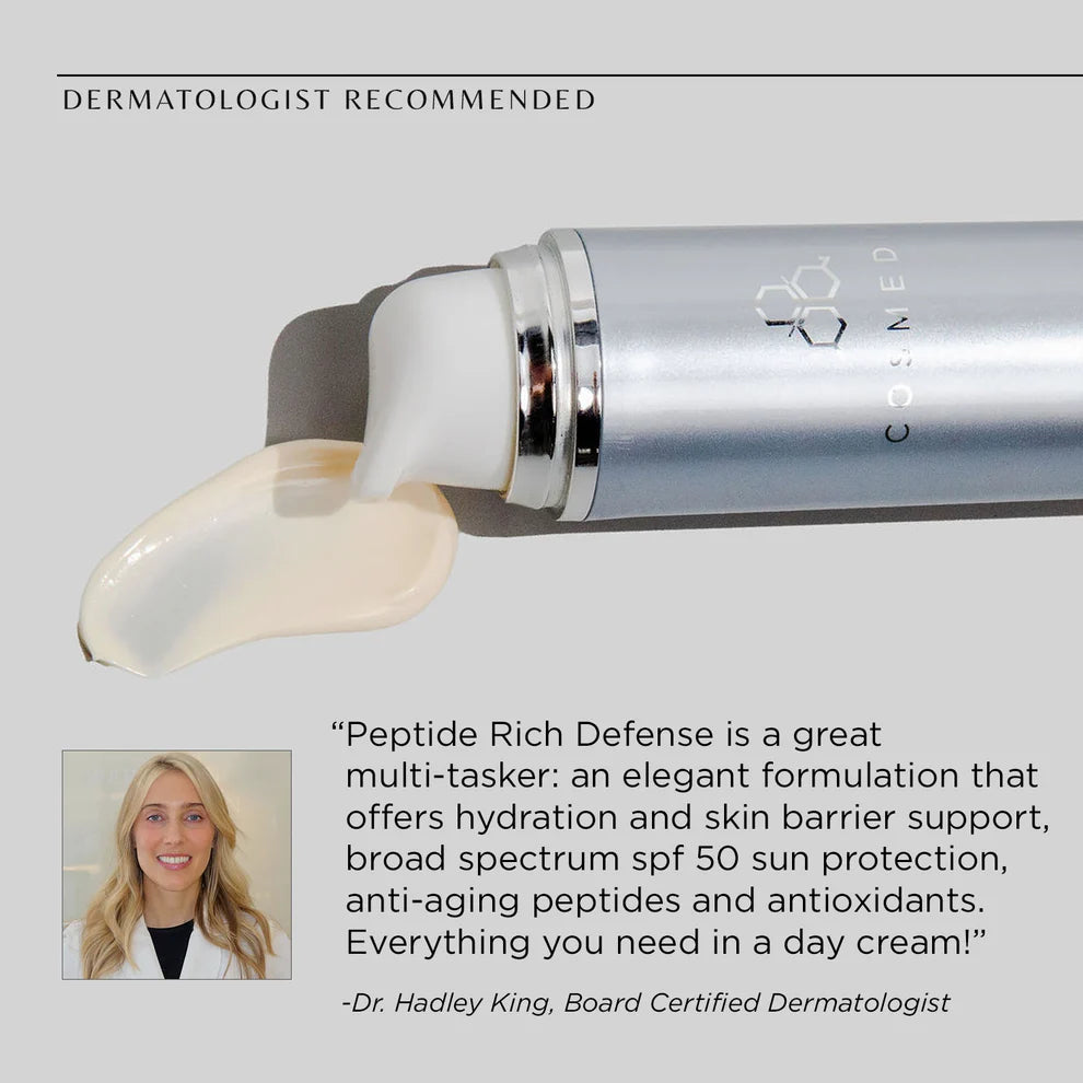 PEPTIDE-RICH DEFENSE Moisturizer with Broad-Spectrum SPF 50 | Beauty Matters