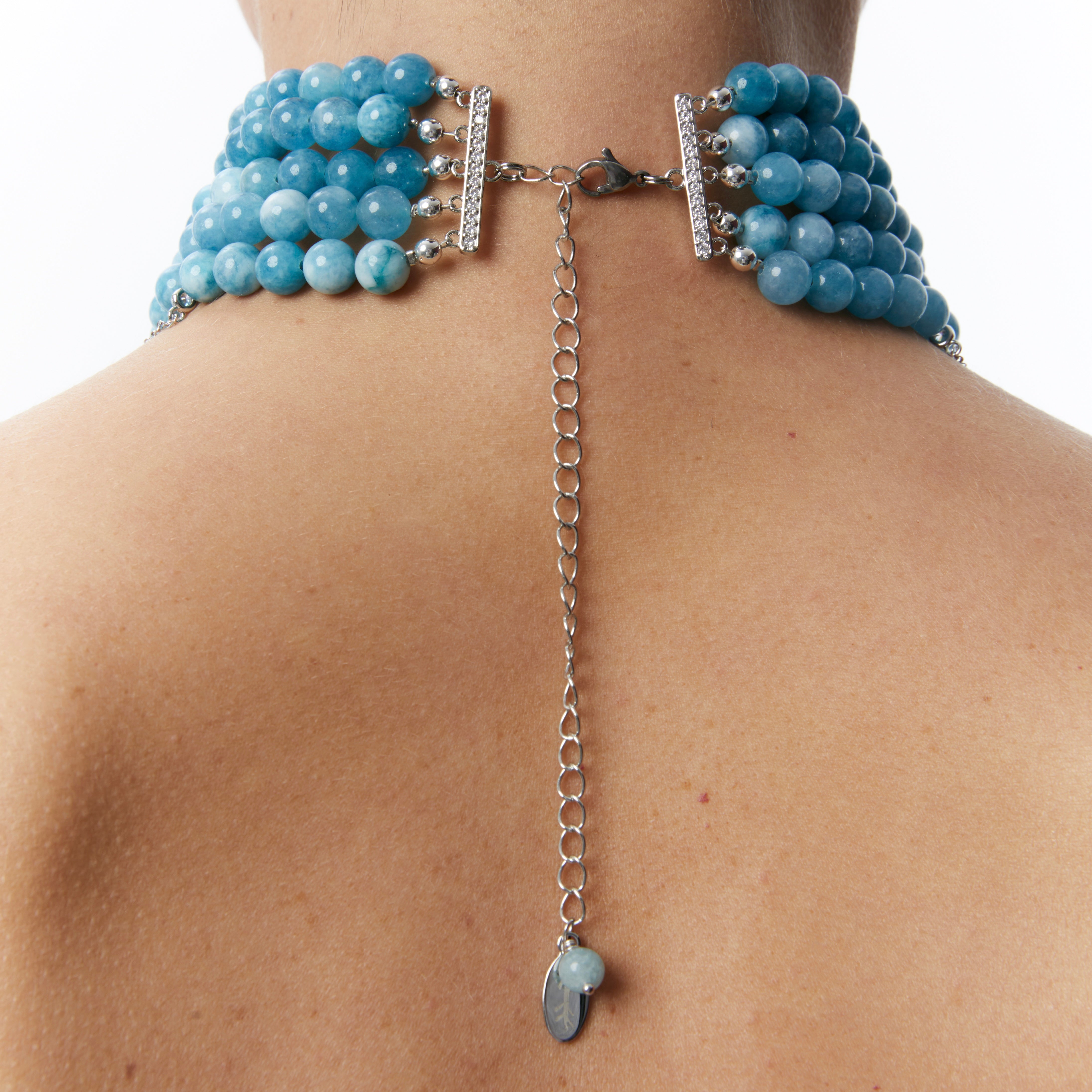 "Innocent" Necklace Blue with Silver | Beauty Matters