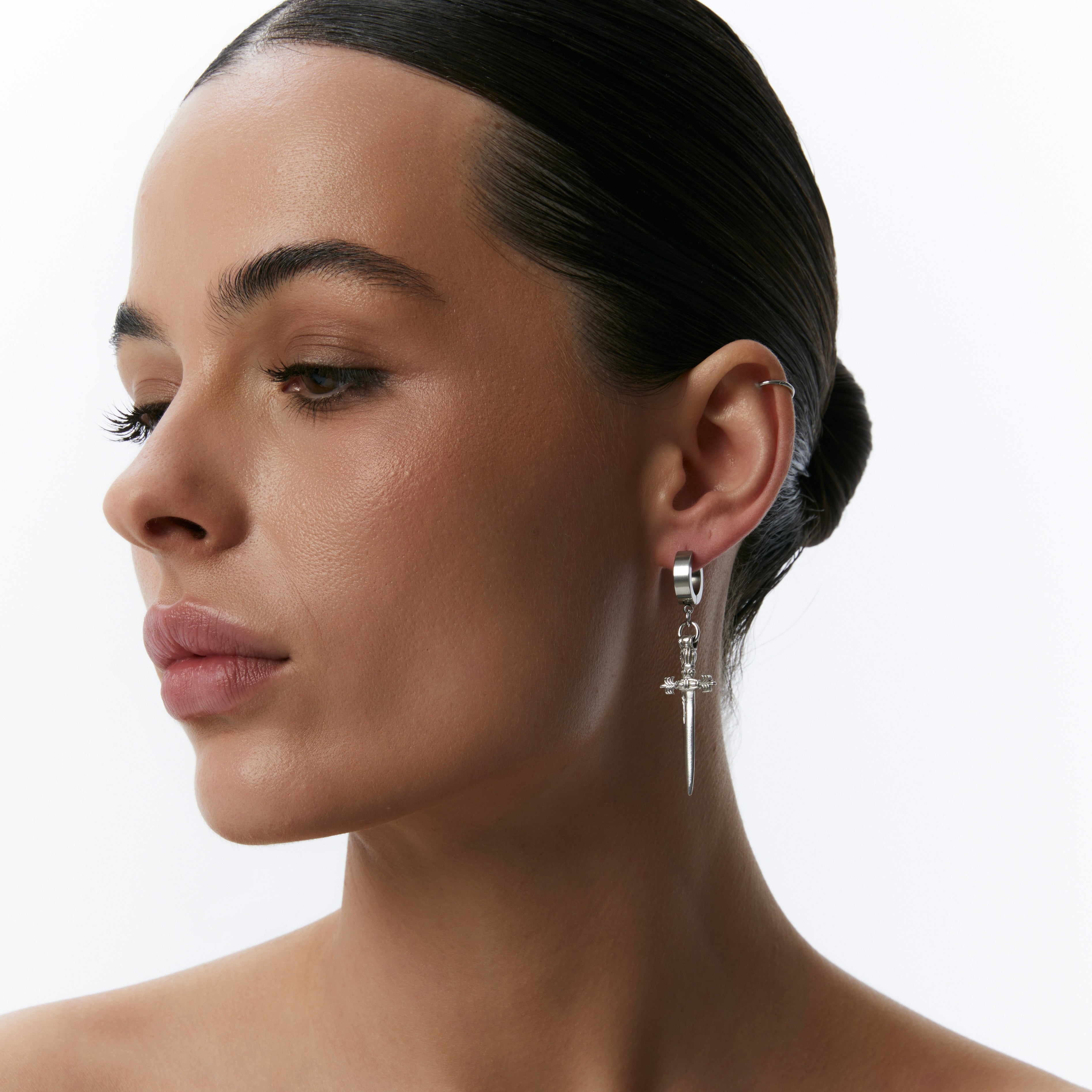 "Sword" Earrings Silver | Beauty Matters