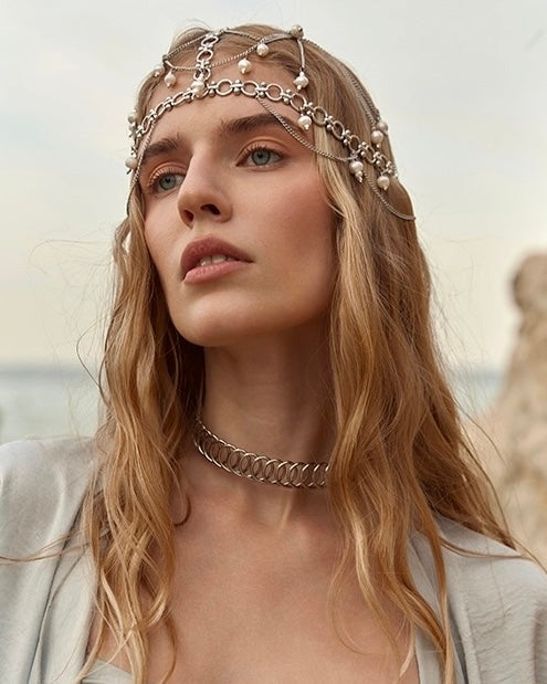 Kira - Hair Accessories with Pearls Silver | Beauty Matters