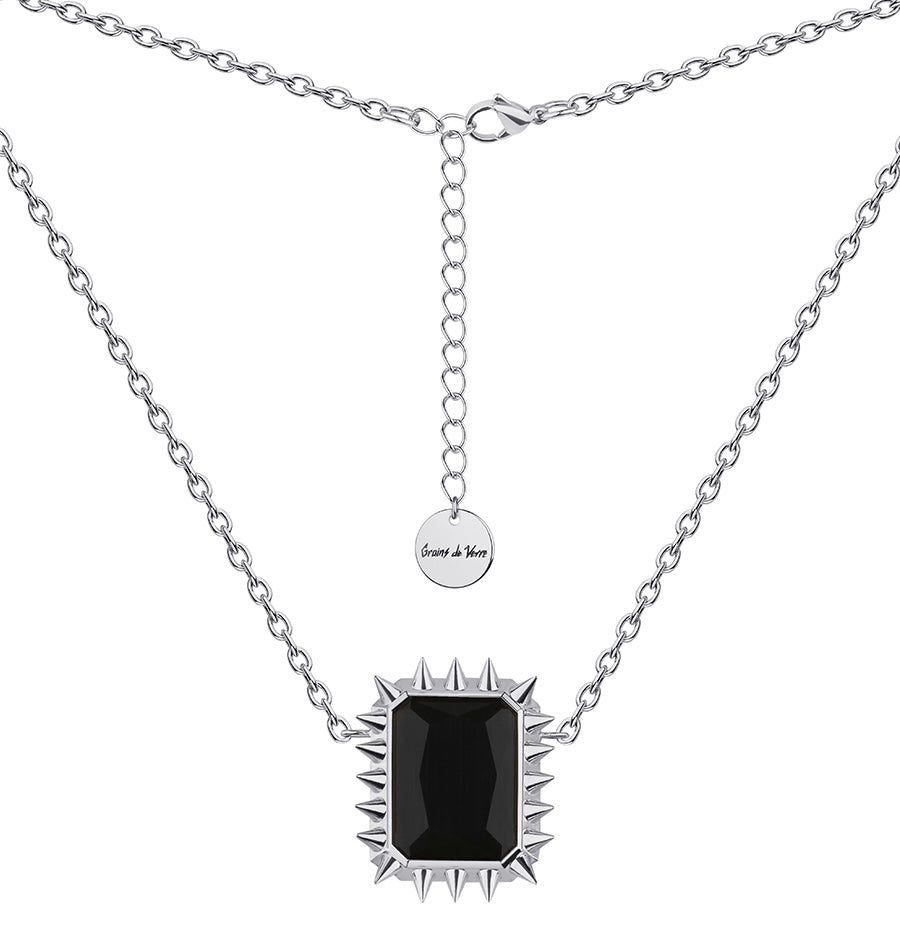 Rue Cambon - Necklace Silver Black | Beauty Matters