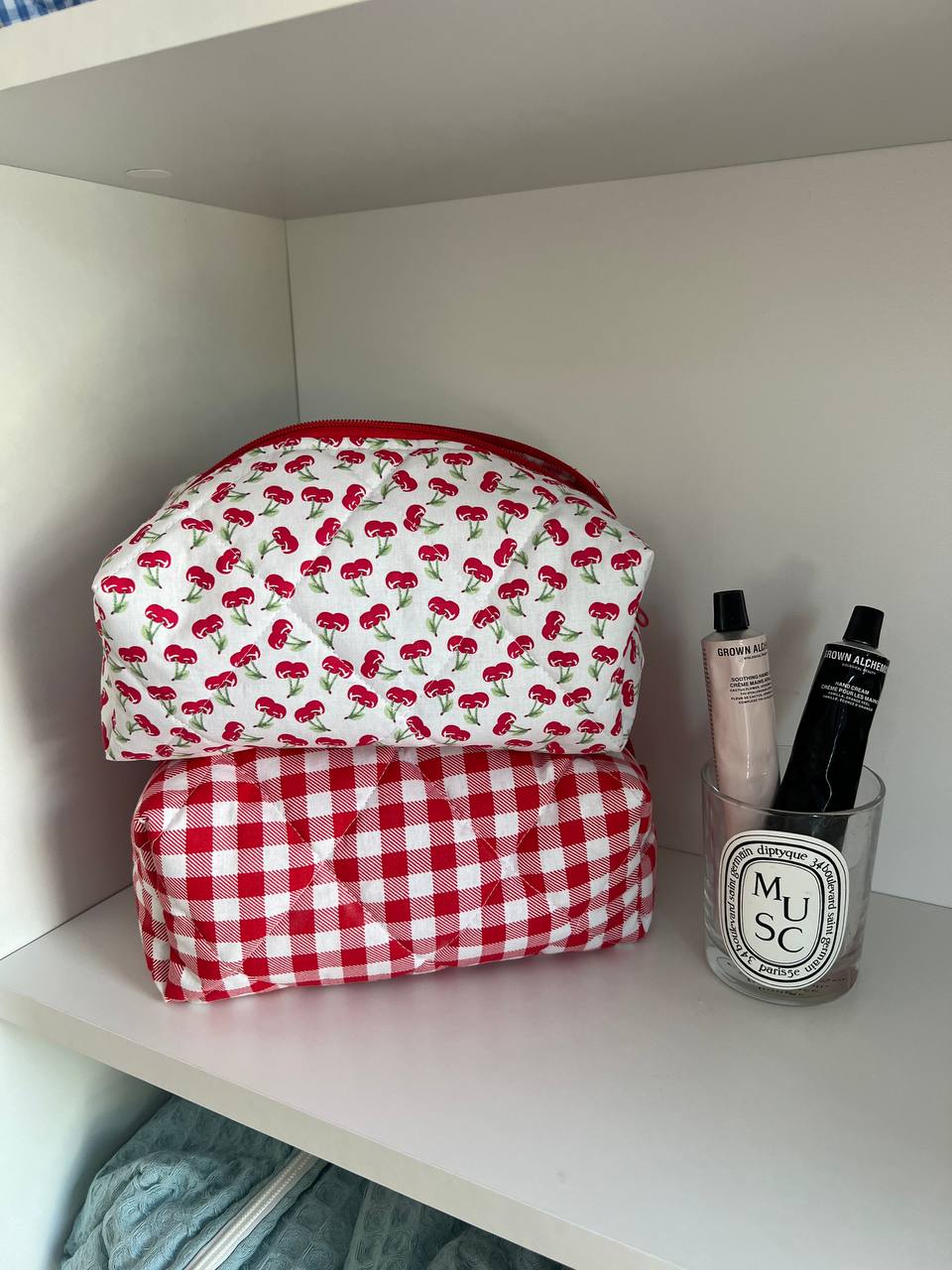 Cosmetic Bag plaid by Beauty Matters