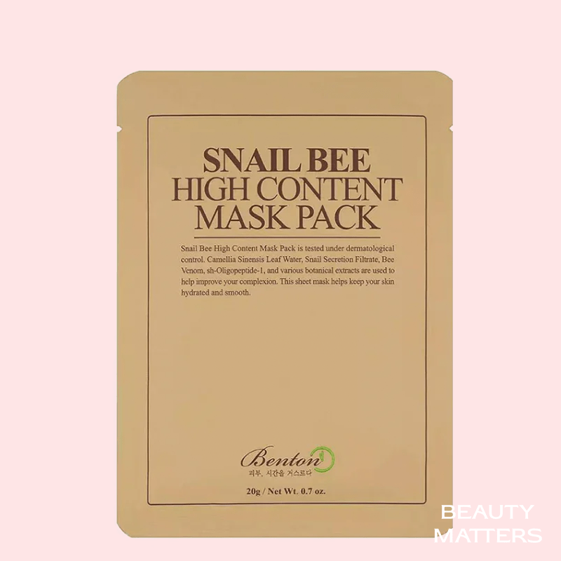 Snail Bee High Content Mask - Beauty Matters