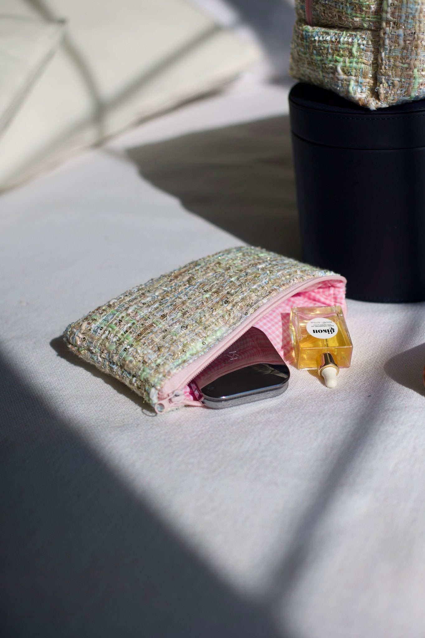 Tweed Cosmetic Bag by Beauty Matters | Beauty Matters